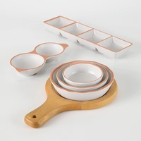 Assiettes jetables rondes en mélamine écologiques en gros pour les fêtes