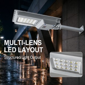 Lampadaire <span class=keywords><strong>Solaire</strong></span> <span class=keywords><strong>Ext</strong></span>érieur Intégré Tout-en-un en ABS, Étanche, Vente Chaude en Chine - Product Image 4