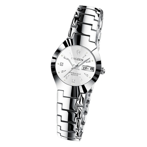 Montre à quartz ultra-fine en acier inoxydable pour femmes, style simple et tendance, étanche, pour un usage quotidien décontracté. - Product Image 1