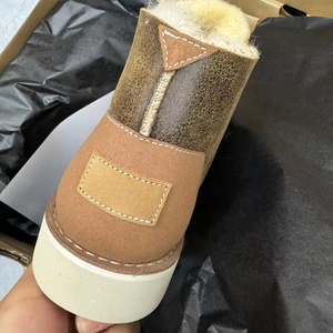 Bottes de neige Uggs chaudes automne-hiver 2026, cuir de mouton de haute qualité, chaussures de luxe de créateur, plateforme, baskets décontractées, bottes en fourrure - Product Image 3