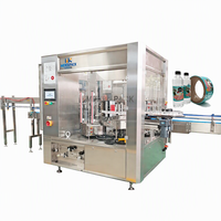 Machine d'étiquetage automatique de bouteilles rondes, applicateur d'étiquettes autocollantes pour ligne d'embouteillage d'eau, de jus et de boissons