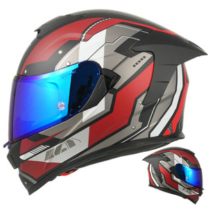 Casco ABS avancé approuvé par le DOT vente directe d'usine casques de moto intégraux double visière à dégagement rapide élégant en fibre de carbone - Product Image 6