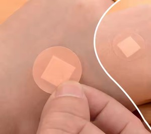 चिकित्सा डिस्पोजेबल स्पॉट बैंड वाटरप्रूफ प्लास्टर गोल सहायता पट्टी - Product Image 2