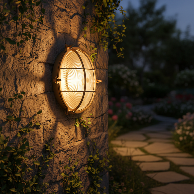 Colshine LED Waterproof Outdoor Bulkhead Light IP65 Rated Copper Brass Construction Durable Long-Lasting Wall Lamp