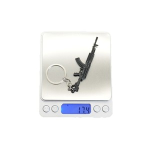 Mini porte-clés en métal, Merchandising de jeu inspiré de *Peacekeeper Elite*, Modèle de pistolet en alliage M4A1, Jouet pour garçons pour le jeu <span class=keywords><strong>Battle</strong></span> <span class=keywords><strong>Royale</strong></span> - Product Image 3