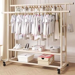 Đơn giản áo giá sàn móc di chuyển phòng ngủ lưu trữ quần áo hiển thị đứng đa chức năng lưu trữ Giày giá móc áo - Product Image 6