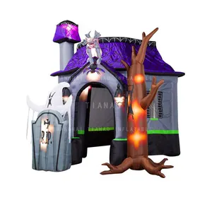 Customized Inflatable Halloween house Halloween Inflatable Haunted House Halloween inflatable yard decoration