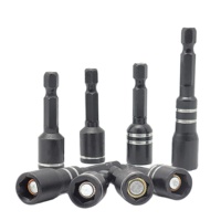 Set mata obeng dampak 42-Piece, dengan casing kuat, Set obeng baja S2 dengan panduan penggerak magnetik, 1 '',2'' & 3 ''mata obeng panjang