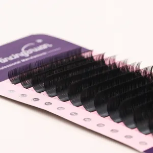 0.06 premade 16 lines lash trays black easy fan mink trays mega volume eyelash extensions