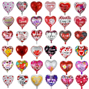 18 inch Heart I Love You Kiss Me Foil Balloons Wedding Anniversary Valentine's Day Inflatable love decoration