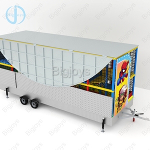 Beliebte Fahrgeschäfte für Freizeitparks mit Anhänger, Klappbarer Spielplatz mit Verschiedenen Cartoon-Motiven zum Verkauf - Product Image 5