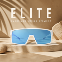 Nouvelles Lunettes de Sport Tendance 2025 – Lunettes de Soleil Sportives Surdimensionnées à Verres Miroir Polarisés pour Hommes et Femmes – Monture TR90 pour Course en Extérieur