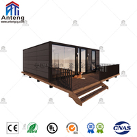 Maison conteneur pliable et extensible de 20 et 40 pieds, unité d'habitation préfabriquée mobile certifiée