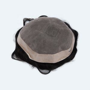 Tupé para Hombre de Cabello Humano Indio Duradero con Nudos de Encaje Mono NPU de Los Angeles Bleach - Product Image 1