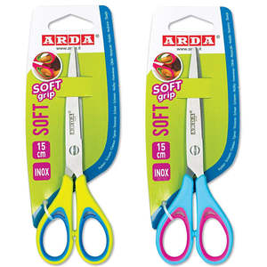 ARDA - Tijeras de Acero Inoxidable con Agarre Suave, Bicolor, Surtidas - Product Image 1