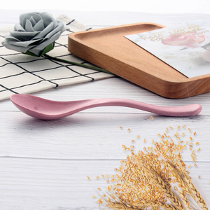 Cadeau de Promotion matériau écologique 100% Naturel biodégradable de Fiber De Paille De Blé De Riz <span class=keywords><strong>Cuillère</strong></span> <span class=keywords><strong>À</strong></span> <span class=keywords><strong>Soupe</strong></span> - Product Image 4