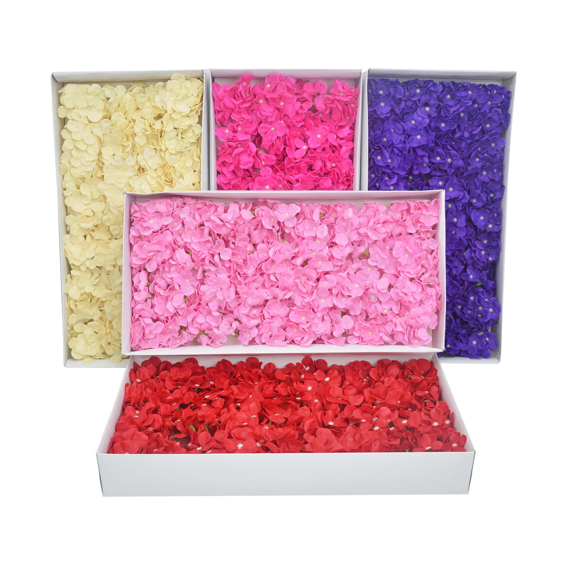 25 unids/caja de hortensia de baño de espuma de jabón de La Flor Artificial flores decoración de la boda flores para el Día de San Valentín fiesta regalo