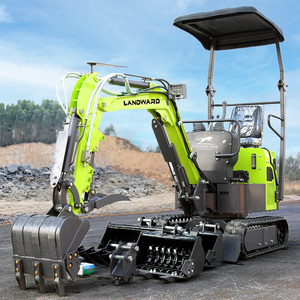 Mini-excavatrice Landward à usage domestique, 2,5 tonnes, avec cabine, chenilles, petite pelle, pour ferme, livraison gratuite, haute performance - Product Image 6