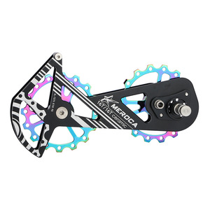Dérailleur arrière de vélo de route MEROCA 16T en alliage d'aluminium avec roulement en céramique, roue de guidage compatible avec les modèles 5800 6800 <span class=keywords><strong>R8000</strong></span> - Product Image 1