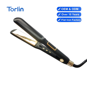 Plancha y Rizador de Pelo Eléctrico Torlin 230C con Placas de Acabado Dorado, Cable de 2.5m, Apagado Automático, Calentador MCH de 65W - Product Image 1