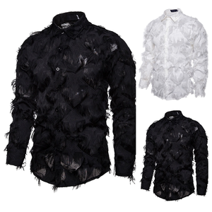 <span class=keywords><strong>Camisas</strong></span> de Hombre Casuales, Ajustadas, de Lujo, de Verano, a Cuadros, Hawaianas, de Franela para Oficina, 100% Poliéster, <span class=keywords><strong>Camisas</strong></span> Africanas para Hombre - Product Image 2