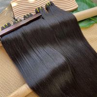 Lot de Cheveux Humains Vietnamiens Bruts Non Traités Grade 10A 12A, Tissage Lisse Yaki Léger, Vente en Gros