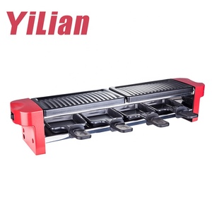 Offre Spéciale 4 palettes contrôle de la température cuisine balcon électrique Portable barbecue Raclette Grill couverture de table barbecue Grill - Product Image 2