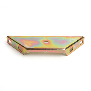 Soporte de Esquina para Cama de Aleación de Zinc, Color Plateado, Conector de Muebles Duradero, Accesorio de Ferretería - Product Image 1