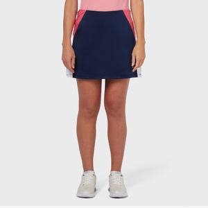 Falda pantalón deportiva de mezclilla transpirable con volantes, talla grande, control de abdomen, personalizada, para golf y tenis para mujer - Product Image 3