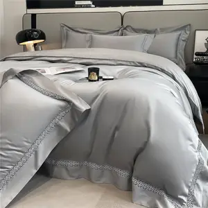 100% cotton bedding tấm Set vải satin vải