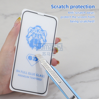 Protecteur d'écran en verre trempé transparent anti-rayures pour Iphone 11 12 13 14 Pro Max, facile à installer, personnalisé 9h 2.5d 6d 9d 21d