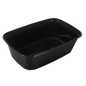 Disposable Lunch Box Square With Lid 35oz High Grade PP Plastic Fast Food Container Microwave Safe Commercial Use - Product Image 2