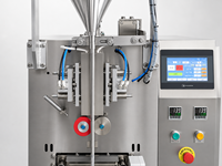 Machine d'emballage verticale automatique industrielle VFFS pour sachets stick, idéale pour le café, le sucre, la poudre et les granulés
