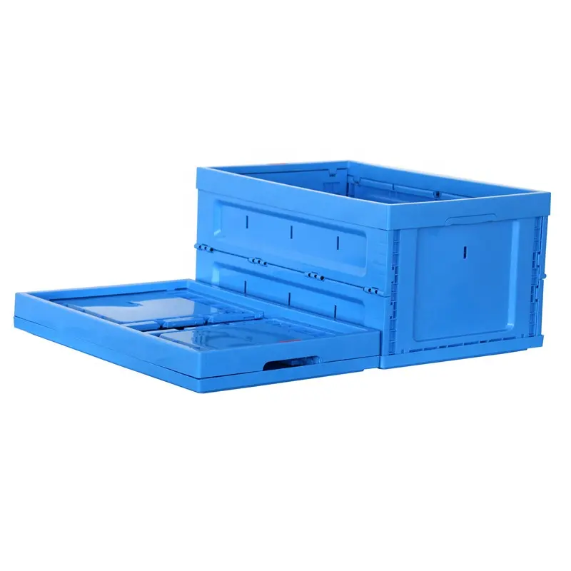 AGV CTU Industrial ASRS automated warehouse storage picking stackable foldable folding collapsible plastic totes