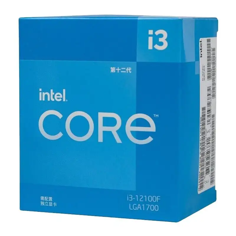 For Intel Core LGA1700 i3-12100f 3.3 GHz 4 Cores 8 Thread CPU Processor 60W i3 12th Gen Desktop CPU i3 12100F