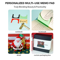 Autocollants Kawaii personnalisables Journal Cadeau Creative 3D Blocs-Notes 2026 Calendrier de Noël 3D