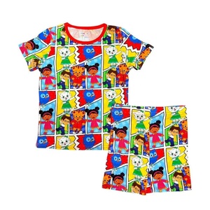 <span class=keywords><strong>Tom</strong></span>&<span class=keywords><strong>Jerry</strong></span> Cerniera in bambù per bambini, spedizione immediata, pigiama in bambù per neonati, bundle a sorpresa con stampa western <span class=keywords><strong>e</strong></span> <span class=keywords><strong>personaggi</strong></span> - Product Image 2