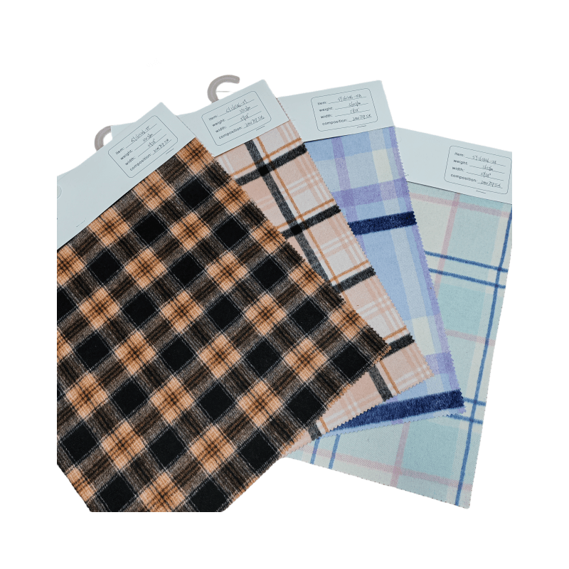 Wool Blended Fabrics Popular Plaid Style High Quality Fashionable Single-faced Fabric for Men Women Boys Girls Coats Jacket