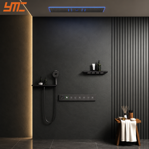 Sistema de Ducha de Lluvia Empotrado en el Techo para Proyectos Hoteleros Comerciales con LED, Música Bluetooth, Pantalla Digital y Control Termostático - Product Image 2