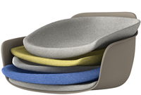 Chaise de bureau unique sans accoudoirs modulée en métal PP Shell cadre en chêne massif chaise de luge chaises de formation à la réception pour les visiteurs de bureau