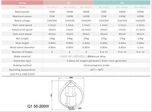 Vente directe d'usine : Éolienne à axe vertical 1kW, 2kW, 3kW, 5kW, 10kW, modèle NE-2000Q - Product Image 1