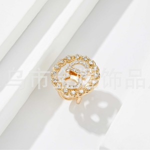 Anillo de Moda con Forma de Letra y Pedrería para Mujer, Joyería para Fiestas - Product Image 2