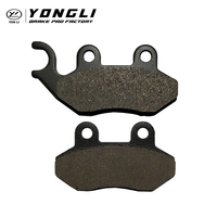 Nouvelles plaquettes de frein à disque pour moto YONGLI F039, style OEM, rivetées, semi-métalliques, durée de vie 9000-20000 KM, SYM-Mask 50/ Red Devil Black