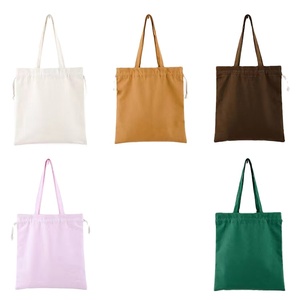 ถุงผ้าฝ้ายพิมพ์โลโก้ตามสั่ง ถุงผ้าแคนวาสแบบมีเชือกผูก - Product Image 1