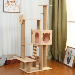 Hot Selling Modern Groot Massief Hout Luxe <span class=keywords><strong>Cactus</strong></span> Kat Klimmen Boomtoren Huis <span class=keywords><strong>Scratcher</strong></span> - Product Image 2