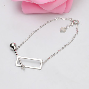 Accessoires de bijoux DIY en argent S925, style boule, plateau vide personnalisé pour femmes, incrusté de perles, charme tendance pour bracelet - Product Image 2