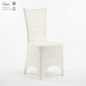 Funda Elástica para Silla Chiavari de Spandex Color Marfil, Ajustable, para Banquetes, Bodas, Cenas, Hoteles, Ecológica - Product Image 1