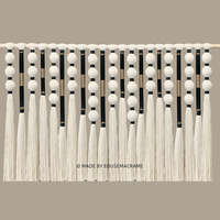 Personnalisé Boho Macramé Tenture Murale À La Main Coton Grande Tapisserie pour Salon Bureau Chambre Art En Bois pour La Décoration Intérieure Mariages