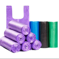 Sacs en plastique pour t-shirts avec logo personnalisé pour supermarchés, restaurants, épiceries