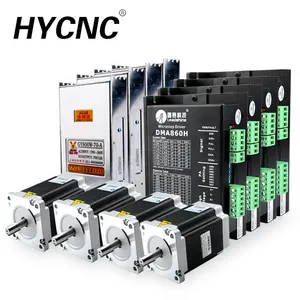 HYCNC Nema 34 4 שלב 8nm מיקרו תעשייתי סגור לולאה עוצמה מנוע צעד Leadshine Dma860h מהירות בקר נהג ערכת